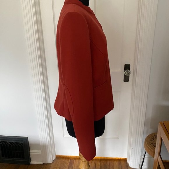 Tommy Hilfiger Orange rust/pumpkin/jacket blazer w/zipper size 8 (fits l… - Picture 4 of 9